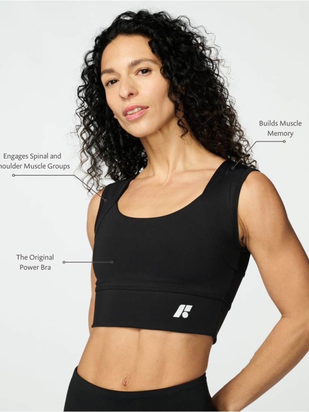 Forme Power Bra Black Obsidian Large - Picture 2 of 6